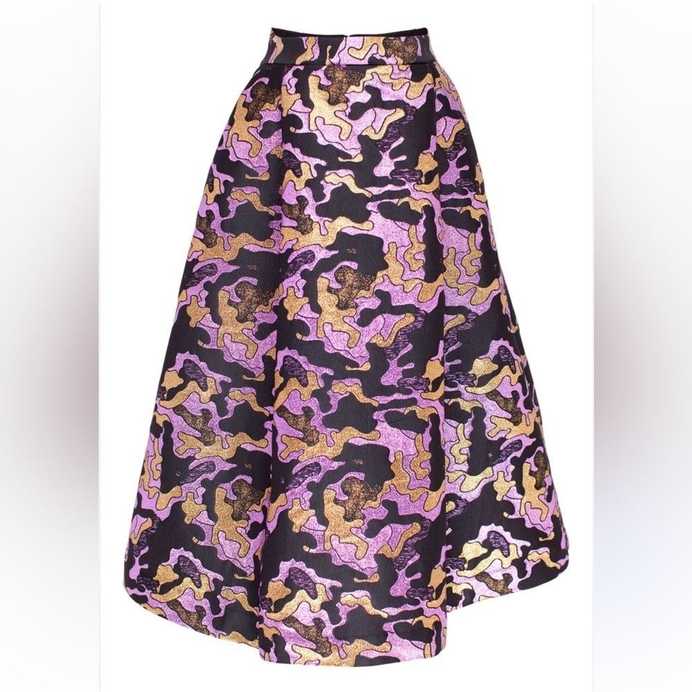 Baum und Pferdgarten Shashenka Skirt in Pink/Gold Army |Size 36 holiday party